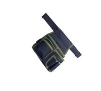 Guangcailun Sac Banane pour Outils de Jardinage, Ceinture étanche, Pratique, Pochette pour Outils, Charpentier, Bord Vert, Bord Vert, 21x24cm