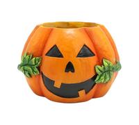 Guangcailun Statue de citrouille en pot de fleurs pour patio, paysage, sculpture, figurine, ornement, pot fleurs, maison, bureau, décoration d'Halloween