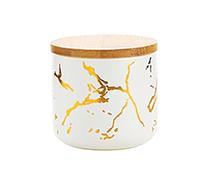 Guangcailun Sucrier Moderne en céramique avec Couvercle hermétique et Distributeur de Sucre pour la Cuisine et la Maison, Noir S, Blanc, S