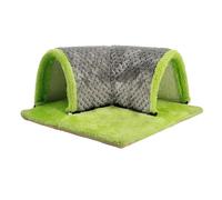 Guangcailun Tunnels pour cobayes offrant Un Refuge Douillet et Confortable pour garantir la sécurité des Petits Animaux Pendant Leur Sommeil et Leurs Jeux, Gris