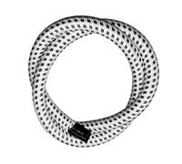 Guangcailun Tuyau d'air pour défroisseur vapeur polyvalent, accessoire durable et résistant Pour aux hautes températures, outil de repassage vapeur domestique et professionnel, noir blanc, 1.4 m