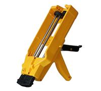 GUANGMING - Pistolet à calfeutrer à deux composants, pistolet à double cartouche avec adhérence confortable, pistolet d'applicateur adhésif manuel pour époxy, acrylique, polyuréthane, silicone, polyes