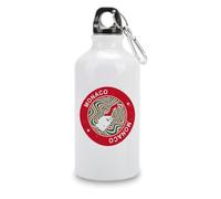 Guangpat Bouteilles d'eau colorées rétro en acier inoxydable avec motif carte de Monaco, drapeau de Monaco, 414 ml, portable, étanche, idéale pour la gym, la randonnée et les voyages