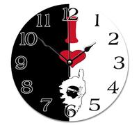 Guangpat Horloge murale vintage en bois avec drapeau de la Corse - 25,4 cm - Décoration murale vintage - Cadeau pour ami étranger