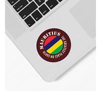 Guangpat Lot de 100 autocollants avec drapeau de l'île Maurice « The Greatest Place On Earth » pour fenêtre de voiture, pare-chocs, bouteilles d'eau, ordinateur portable, enveloppes