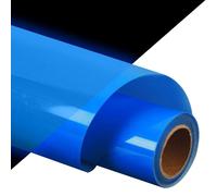 guangyintong Rouleaux de vinyle de transfert thermique phosphorescent, 30,5 cm x 1,5 m, bleu lumineux, vinyle thermocollant pour t-shirts, vinyle HTV élastique en polyuréthane pour toutes les machines