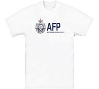 GUANJIE Australian Federal Police Logo Australia T Shirt White 3XL