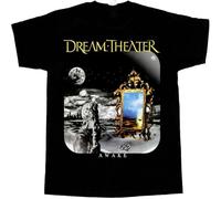 GUANJIE Dream Theater Awake Short Casual Graphic Short Sleeve Tops t-Shirt Black M