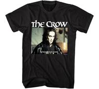 GUANJIE The Crow I' Too Angry to be an Angel Men's T Shirt Eric Draven Fantasy Movie Black 3XL