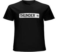 GUANJIE Thunder RD Men's Round Neck T-Shirt Black XL