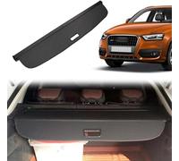 GuanLL Voiture étagère Arrière Rétractable de Coffre pour Audi Q3 2010 2011 2012 2013 2014 2015 Tapis de Rangement de Bagages avec Cloison Support Couverture