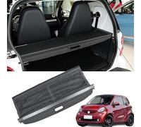 GuanLL Voiture étagère Arrière Rétractable de Coffre pour Smart Fortwo 2010 2011 2012 2013 2014 2015 Tapis de Rangement de Bagages avec Cloison Support Couverture
