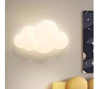 GUANSHAN Applique LED Nuage 3D pour chambre d'enfant, lampe de chevet, veilleuse, éclairage mural décoratif pour chambre, salon, escaliers, 14 W, 3 éclairages