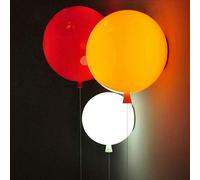 GUANSHAN Applique murale ballon coloré Lampe murale moderne, éclairage mural décoratif pour chambre d'enfants avec interrupteur à cordes pour garçons filles, 20 cm de diamètre, avec ampoule 5 W