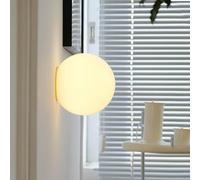 GUANSHAN Applique murale en verre à boule blanche, applique murale rétro en verre à bulles, lampe murale minimaliste en verre à bulles, luminaire mural décoratif pour chambre, couloir, escalier