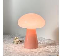 GUANSHAN Lampe de table en verre rétro créative mignonne en forme de champignon pour chambre à coucher, lampe de chevet, éclairage de table décoratif vintage, veilleuse pour salon, chambre à coucher