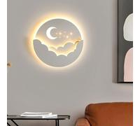 GUANSHAN Lampe Murale Lune Creative - Luminaire Décoratif pour Chambre à Coucher, Salon - Lampe De Chevet Étoile