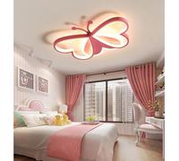 GUANSHAN Led 3D Papillon Plafonnier Plafonnier Mignon Bande Dessinée Suspension Enfants Chambre Plafonnier Pour Chambre à Coucher, Chambre De Garçon Ou De Fille, 4 Éclairage