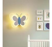 GUANSHAN LED Papillon Lampe Murale Creative Cartoon Chevet Lampe Lampe Murale Support Lampe Murale Décorative Fond Lampe Murale Chambre à Coucher Chambre d'Enfants Lampe Murale