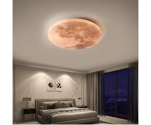 GUANSHAN Lustres de simulation de lune LED Moon Plafonnier Ultra-Mince Rond Plafonnier Entrée Plafonnier Éclairage Mural Applique Murale pour Chambre, Salon, Garçons Filles Chambre