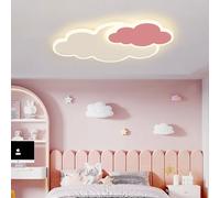 GUANSHAN Plafonnier LED 3D en forme de nuage, luminaire décoratif de plafond, idéal pour une chambre d'enfant, une chambre de garçon ou de fille, 3 niveaux d'éclairage