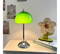 GUANSHAN Rétro Pomme Vert Lampe De Table En Verre Rechargeable Lampe De Chambre En Verre Vintage Atmosphère Décorative Créative Lumière De Nuit Pour La Chambre, Salon, Table à Manger