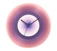 GUANSHAN Translucide Ronde Enregistrement Horloge Murale Style Moderne Horloge en Plastique Ornement Photographie Accessoires Décoration pour Salon, Chambre à Coucher, Cadeau