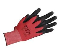 GUANTE IMPREGNADO SANDY COATED ROJO/NEGRO TALLA 8 - Unid: 12