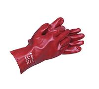 GUANTE PVC ESTANCO ROJO DE 35 Cms. - Unid: 12