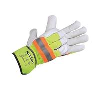 GUANTE VACUNO AMERICANO AMARILLO FLÃšOR TALLA 11