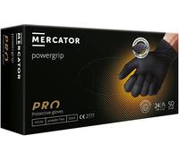 Guantes de nitrilo Powergrip, negros, L, 50 piezas