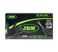 GUANTES NEGROS DESECHABLES DE NITRILO T:XL 7,0MIL (90 UDS.) TEXTURA DIAMANTE