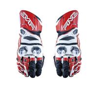 Guanti Moto D’Été En Cuir FIVE RFX RACE Omologati Noir Blanc Rouge 2024