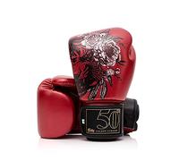 Guantoni Muay Thai Fairtex Golden Jubilee Rosso 16 Oz