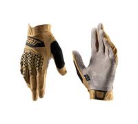 Guants VTT LEATT 4.0 LITE Marron Palmé Nanogrip Protection CE Réflex REAFLEX