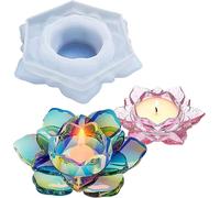 Guanyj Moules En Silicone Pour Fleurs De Lotus Moules En Résine De Lotus Moules En Résine Époxy De Silicone Pour Bougies Chauffe-Plat Pour Fabriquer Des Bougeoirs,Cendriers,Décoration De La Maison