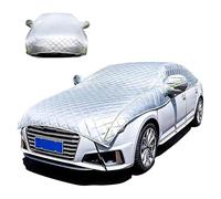GUANZXLZ Bâche Voiture Extérieur Anti Grêle pour Volkswagen Polo(1981-2024), Couverture de Voiture extérieure Coton épais Imperméable Anti-Rayures Housse de Voiture,Rayures et Neige avec Poche Miroir