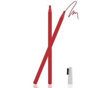 Guapa Crayons à sourcils microblading waterproof, 2 pièces - Outil de contour des sourcils et des lèvres pour maquillage permanent | Stylo de pré-dessin anti-bavures (Red)