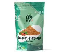 Guarana Poudre Bio Crue - 75 g - Guarana Poudre Raw Organic - De Forêts Amazoniques Du Brésil Contient de la Guaranine, Pour Pâtes Recettes et Guarana Boisson, Étiquettes En Français
