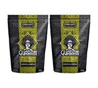 Guarani Elaborada Menta Limon, Guarani Menta Limon, Yerba maté du Paraguay, Fort rafraîchissement, Yerba maté à la menthe et au citron 1000g (2x500g)