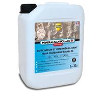 GUARD INDUSTRIE - Durcisseur Invisible Minéralisant Guard H - Imperméabilisant Hydrofuge Effet Perlant Haute Performance, Anti Poussière, Stop Effritement - Fabrication Française - 5 L - Traite 30m2
