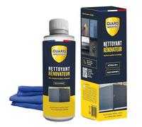 Nettoyant Rénovateur - Ravive Couleurs Peinture, Plastique, Métal - Antitache 5 ans - 250 G-Traite 2 Portes et 10 Fenêtres - Chiffon microfibre inclus