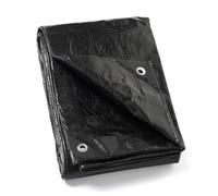 GUARD SHIELD Bâche avec œillets - Imperméable - 3 m x 5 m - Noir - Multifonction - En polyester - 120 g/m² - Bâche de protection - Bâche de protection - Bâche multi-usages - Indéchirable et stabilisée