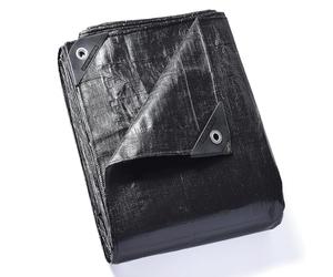 GUARD SHIELD Bâche de Protection avec œillets - Imperméable - 3 m x 6 m - Noir Mat - 190 g/m² - Bâche de Protection - Bâche Polyvalente - Indéchirable - Stabilisée aux UV - Résistante à la moisissure