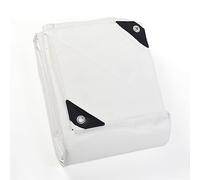 GUARD SHIELD Bâche de protection avec œillets - Imperméable - 5 m x 6 m - Blanc - 200 g/m² - Bâche de protection - Bâche multi-usages - Résistante à la déchirure - Stabilisée aux UV - Résistante à la