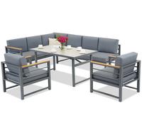 Guarda Comida 7 Garden Point meubles de jardin en acier anthracite