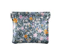 Guarda monedas para carro Porte-monnaie en cuir pour femme Motif fleurs Gris