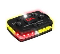 Guardian Angel Elite Series Lampe de sécurité - (rouge/jaune à l'avant et rouge/jaune arrière) - Lumière LED rechargeable, magnétique, mains libres pour premiers intervenants, pompiers, opérations de
