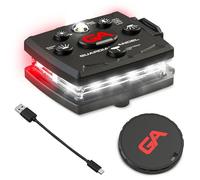 Guardian Angel Lampes de sécurité Micro Series (toutes blanches avant et arrière rouge) | Rechargeable, magnétique et mains libres Lampe de poche LED portable pour promener le chien, cyclisme,