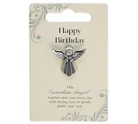 Guardian Angel Silver Finish Angel Badge Broach for Safe Travels Lapel Pin with Rhinestone for Men & Women Suit T-Shirt Hat Jackets with Message for Travelling Partner & enthusiasts